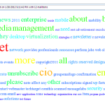 A tagCloud in Outlook