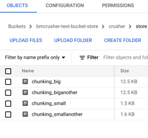 crusher on google cloud storage