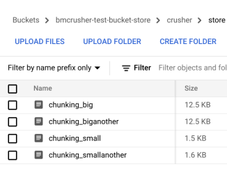 crusher on google cloud storage