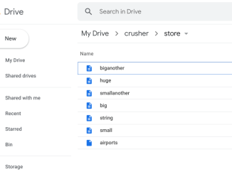 crusher files on drive